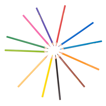LÁPICES DE COLORES STABILO "TRIO" DELGADOS X 12 UND.