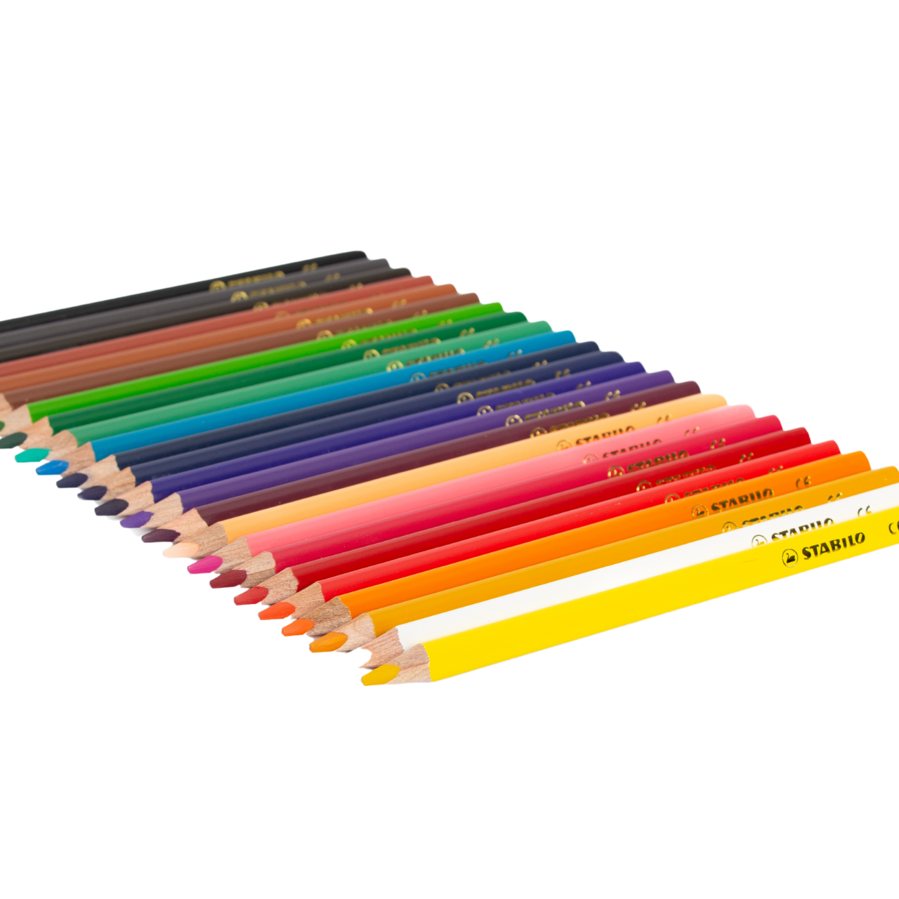 LÁPICES DE COLORES STABILO "TRIO" EXTRA GRUESOS X 24 UND.