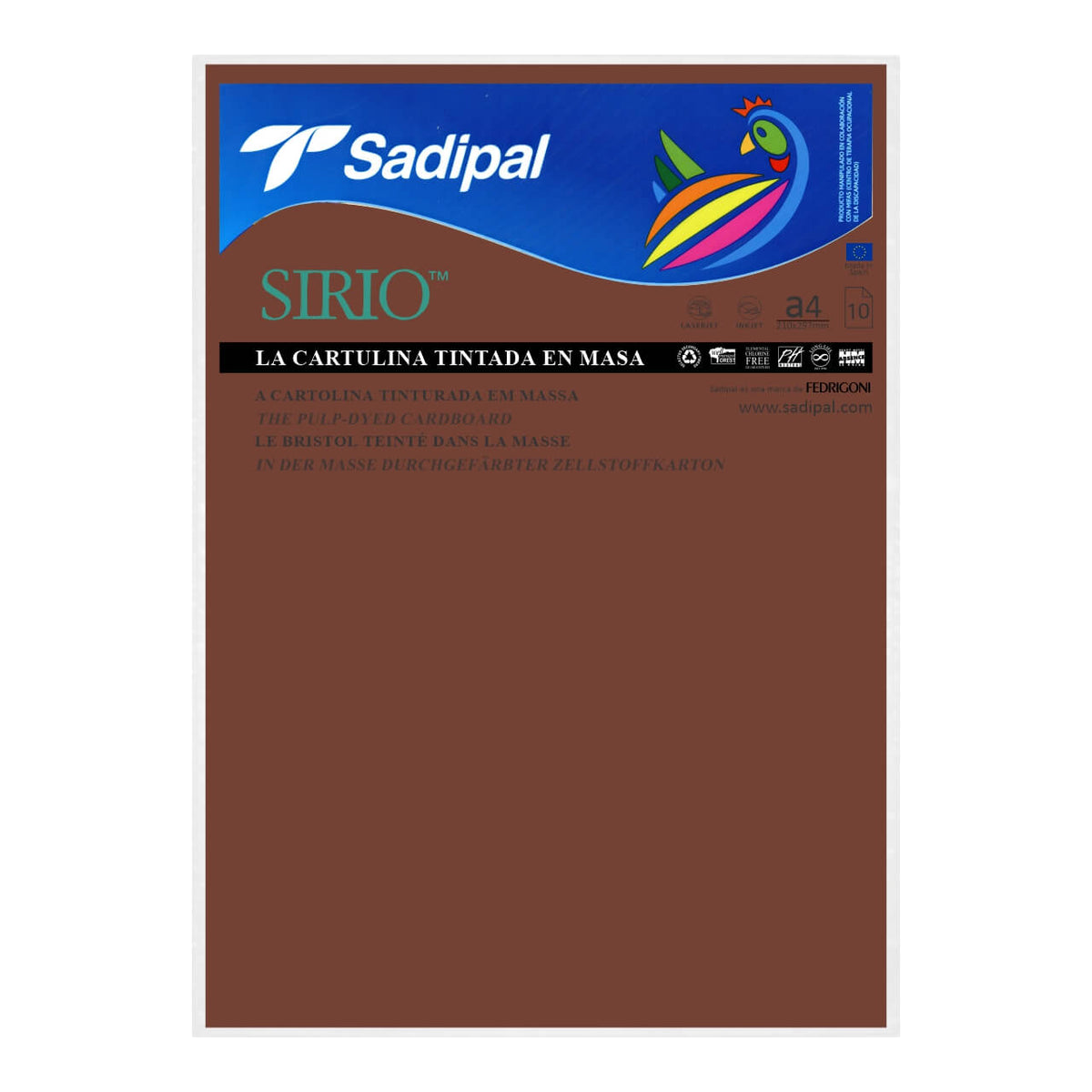 CARTULINA A4 SADIPAL 10 HOJAS