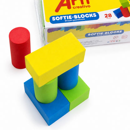 JUEGO DE CONSTRUCCION EN GOMA EVA: SOFTIE BLOCKS X 28 PIEZAS - ARTI CREATIVO