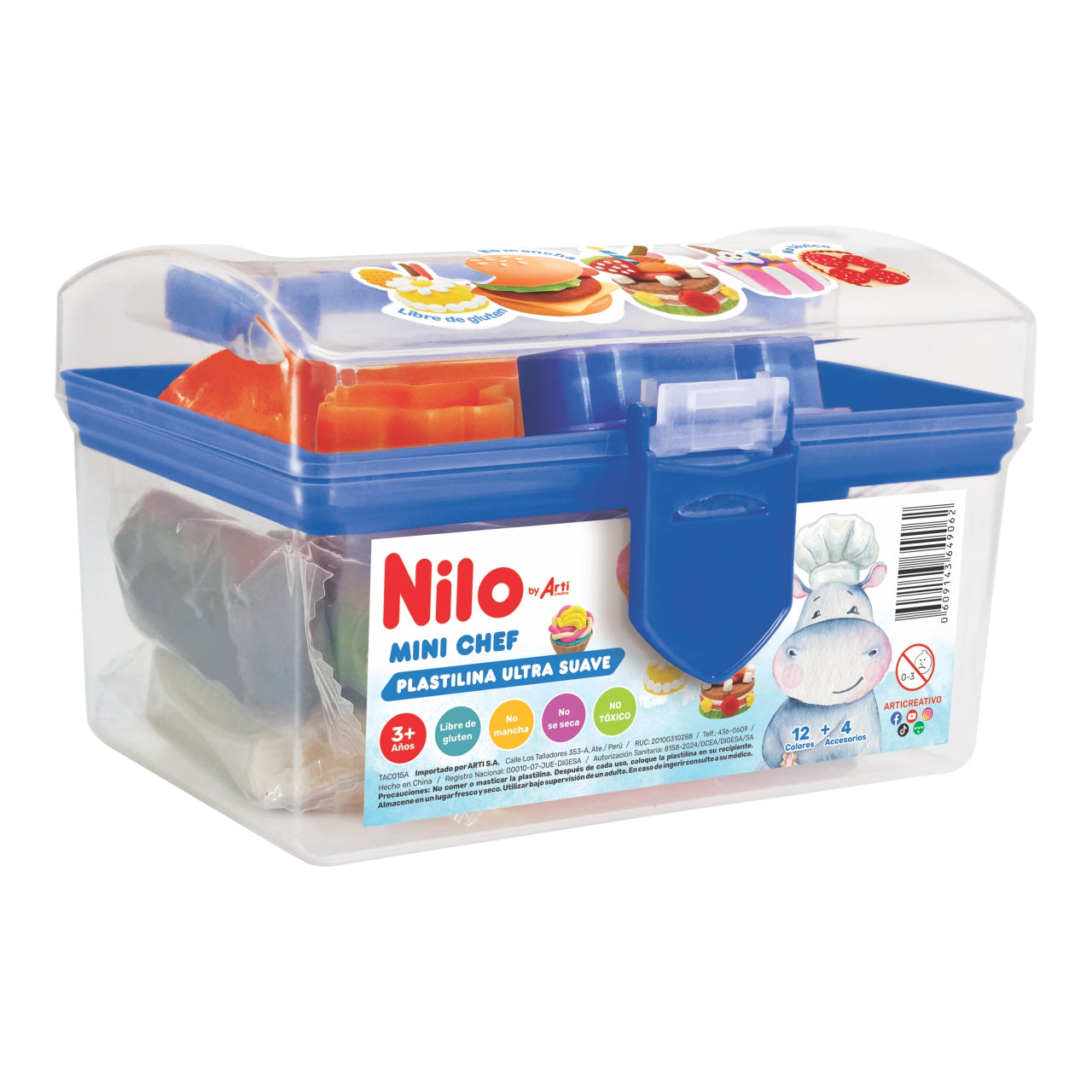PLASTILINA ULTRA SUAVE MINI CHEF + ACCESORIOS