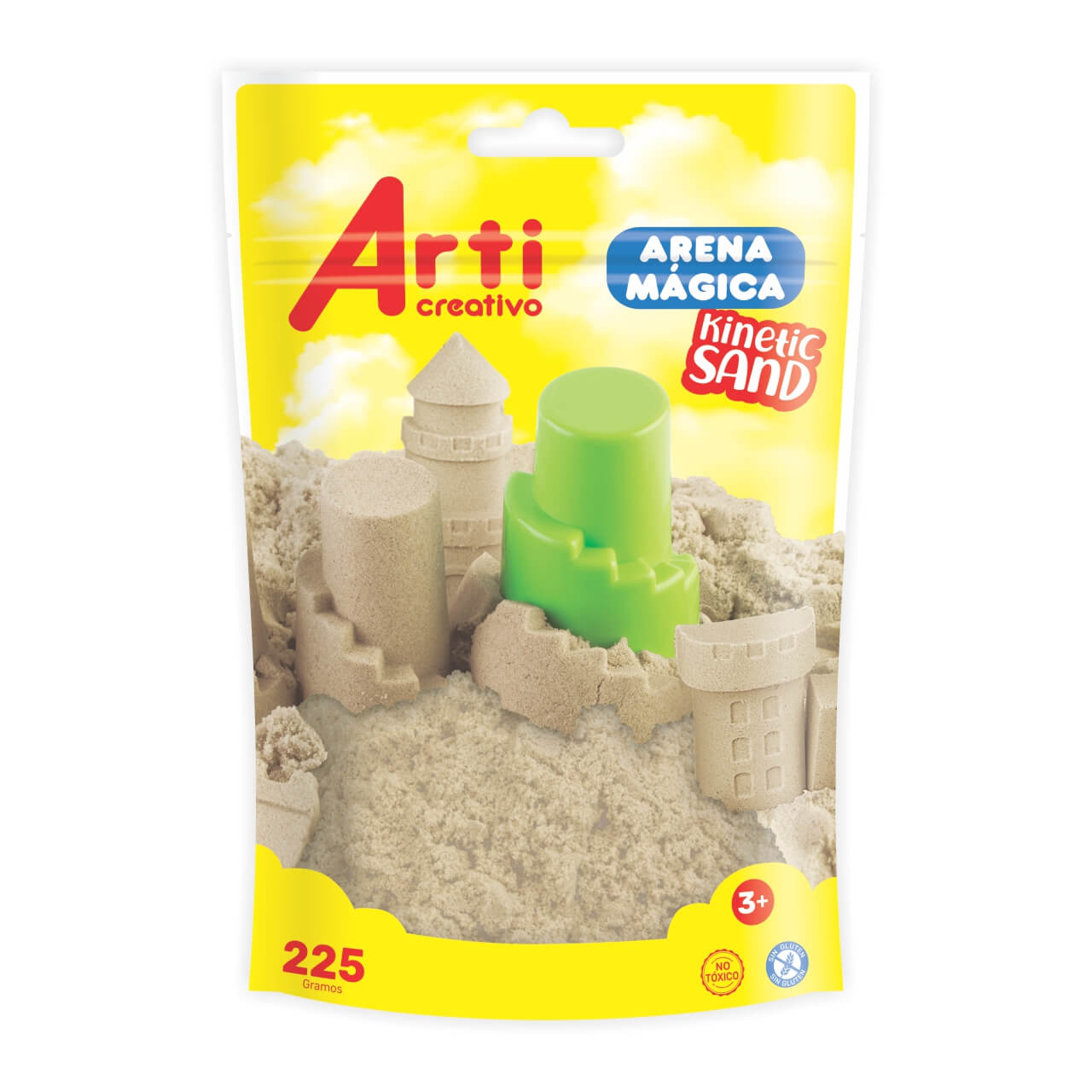 ARENA MÁGICA ZIPLOC COLOR NATURAL ARTI CREATIVO X 225 GR.