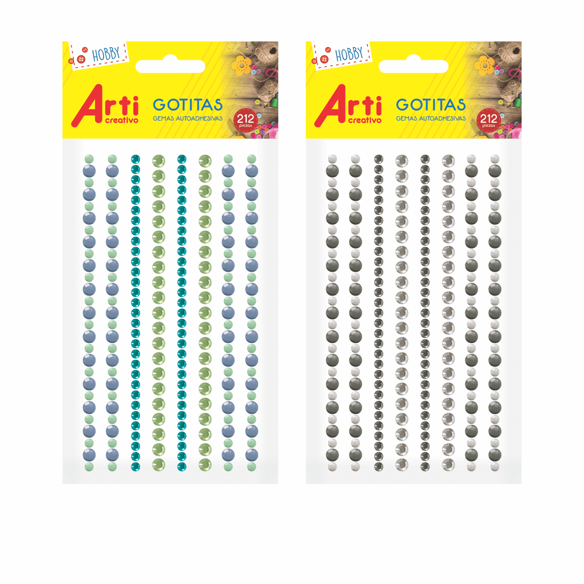 GEMAS AUTOADHESIVAS ARTI CREATIVO: GOTITAS