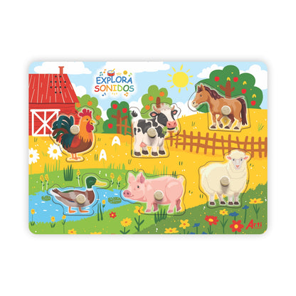 JUEGO DE ENCAJE MUSICAL LA GRANJA