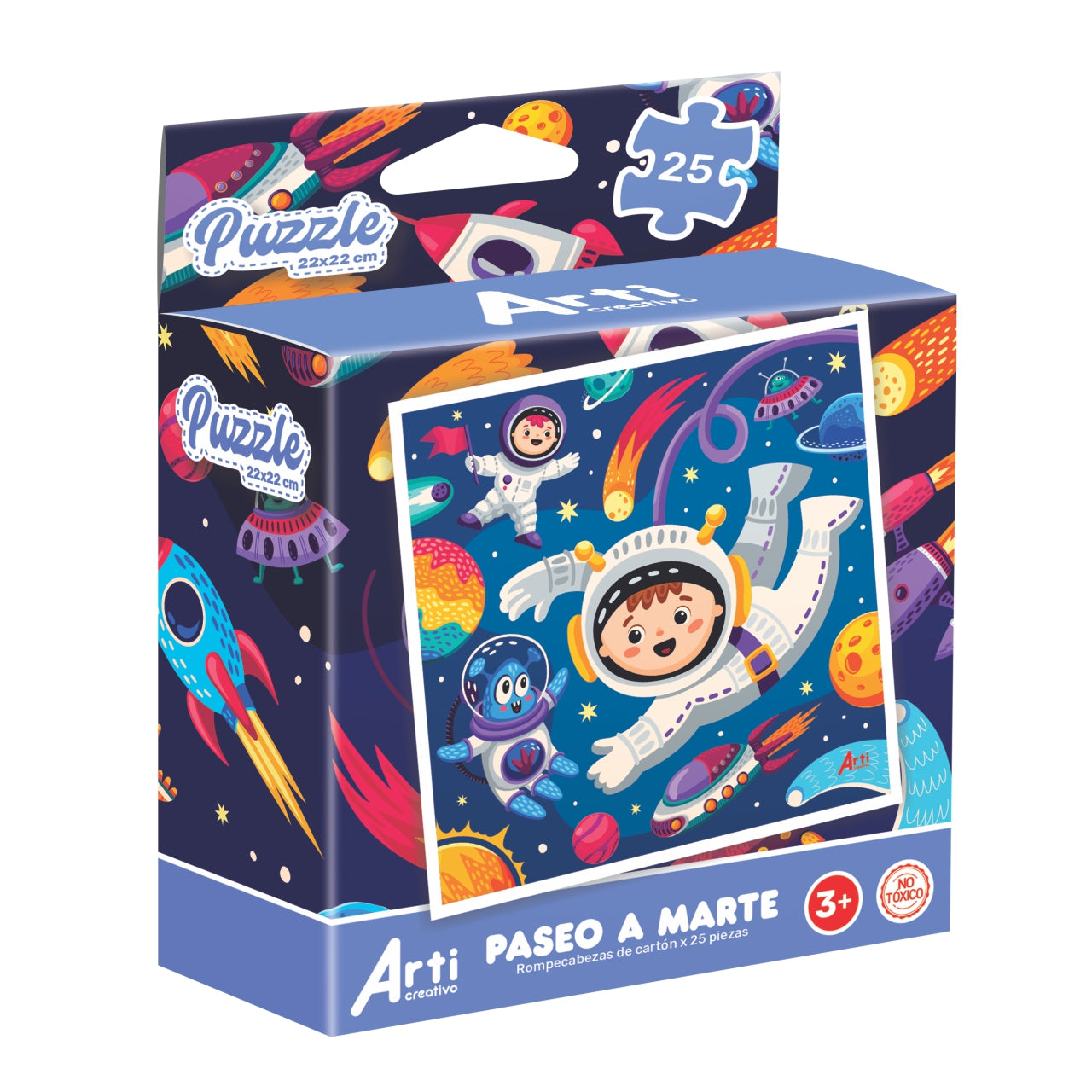ROMPECABEZAS CARTON X 25PZA PASEO A MARTE 22X22CM