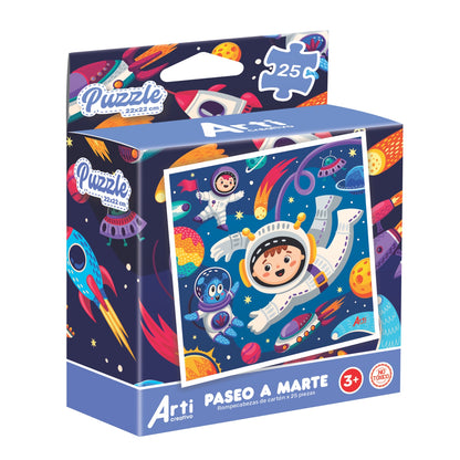 ROMPECABEZAS CARTON X 25PZA PASEO A MARTE 22X22CM
