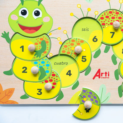 JUEGO DE ENCAJE GUSANITO X 10 PZA