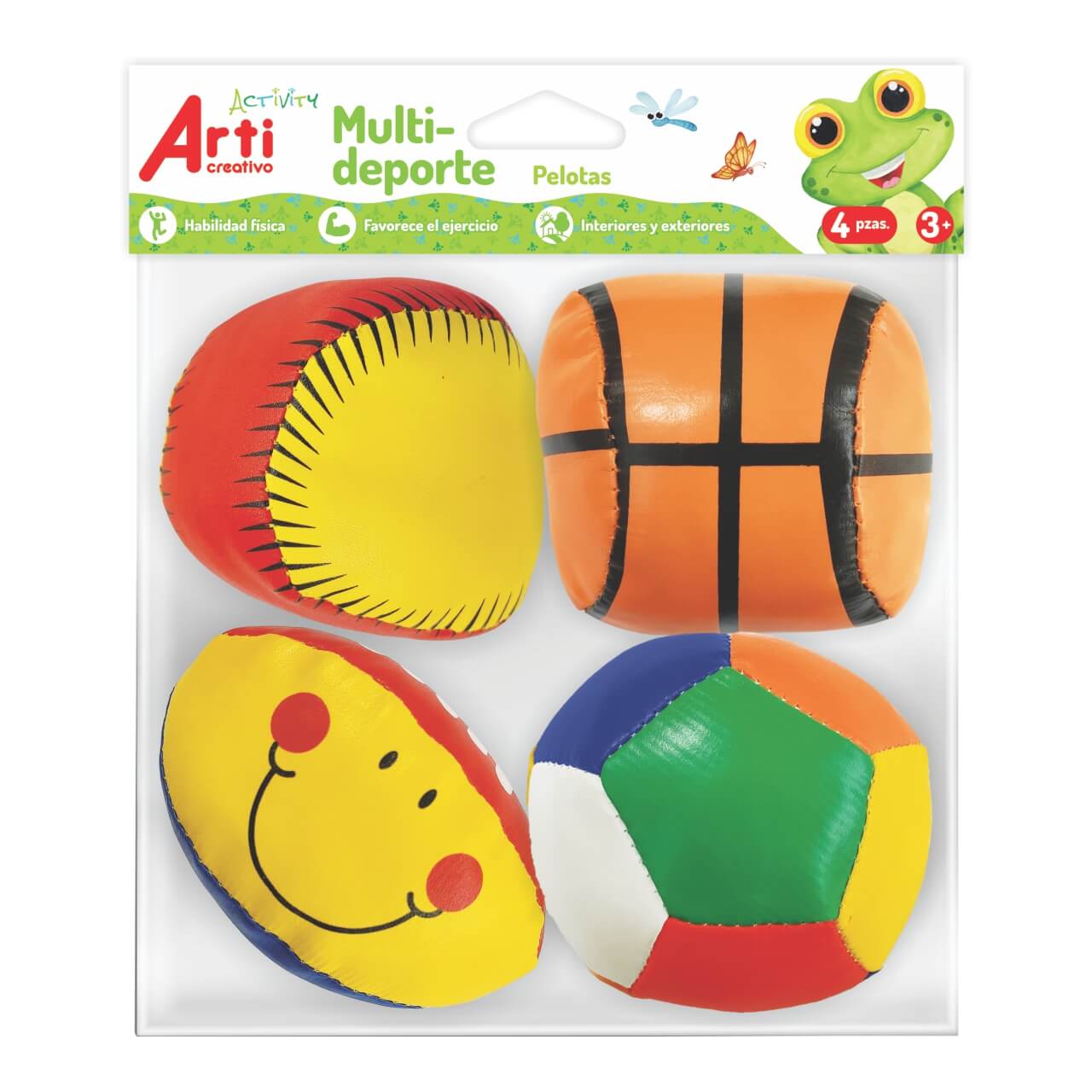 SET DE PELOTAS MULTI-DEPORTE X 4 UND. - ARTI CREATIVO ACTIVITY