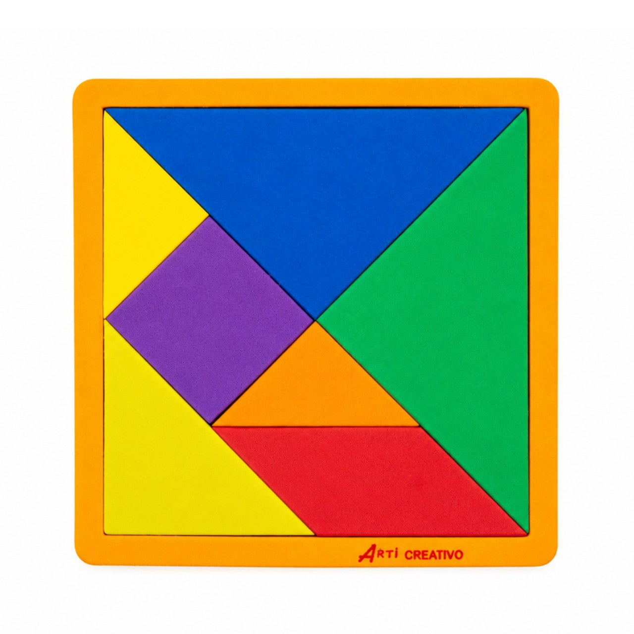 TANGRAM: JUEGO DE EXPLORACION EN GOMA EVA X 7 PIEZAS - ARTI CREATIVO