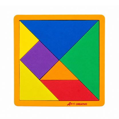 TANGRAM: JUEGO DE EXPLORACION EN GOMA EVA X 7 PIEZAS - ARTI CREATIVO