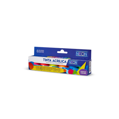 PINTURA ACRÍLICA NEON "ACRILEX" X 6 UND.