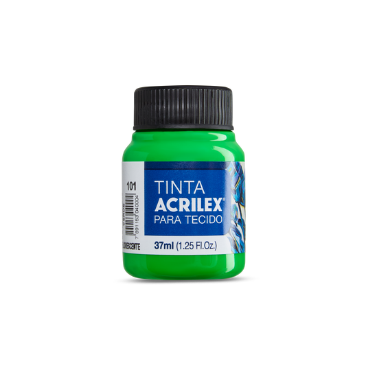 PINTURA PARA TELA FLUORESCENTE ACRILEX - VERDE