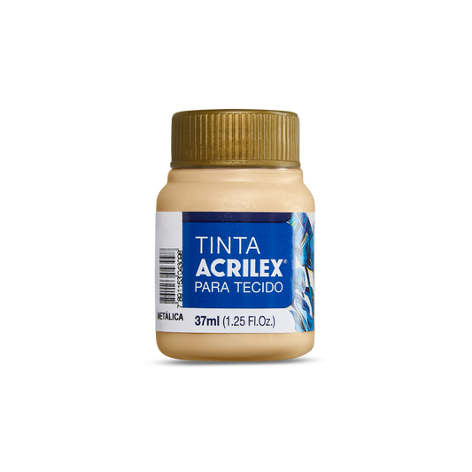 PINTURA METÁLICA PARA TELA ACRILEX - ORO