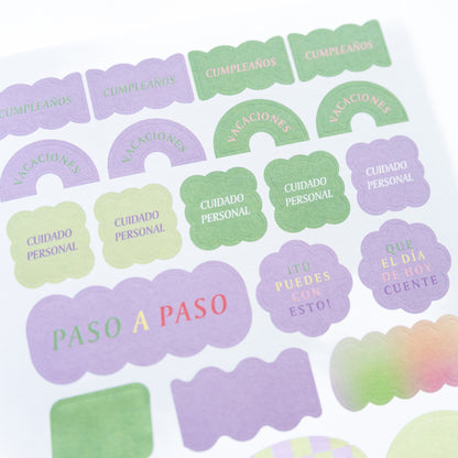 STICKERS PARA AGENDAS 7 HOJAS