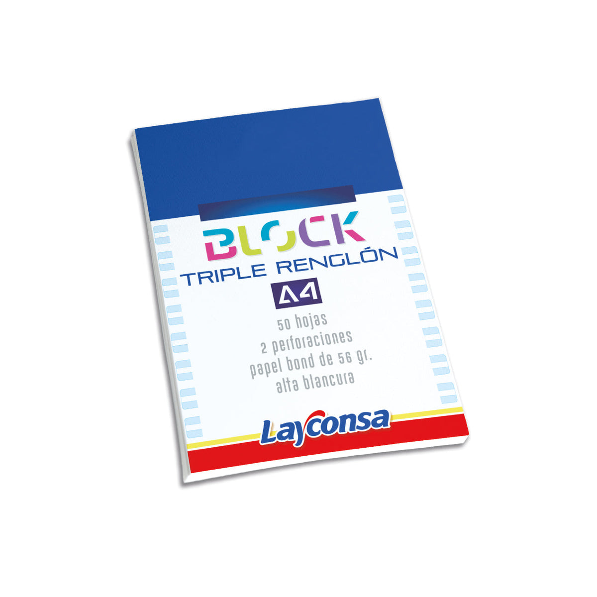 Block A4 Triple Renglón Layconsa 50 H. – Tienda UTIL