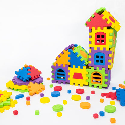 JUEGO DE CONSTRUCCION: BLOCKS & TOWERS X 60 PIEZAS EN GOMA EVA - ARTI CREATIVO
