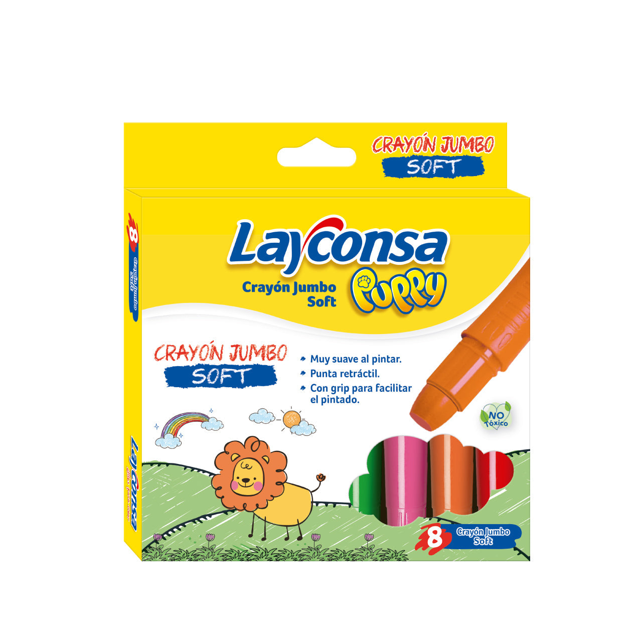 Crayón Jumbo Soft Layconsa Puppy x 8