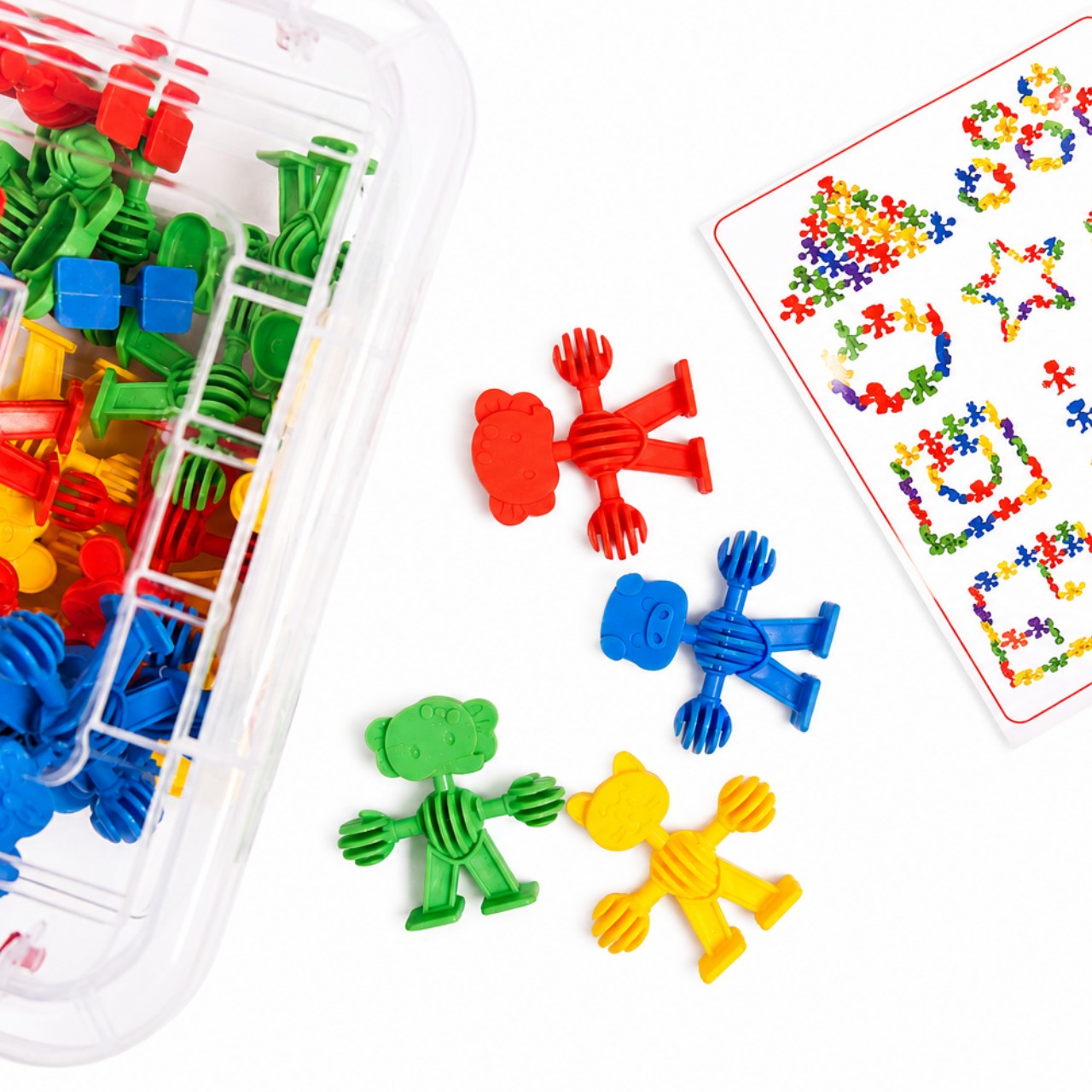 JUEGO DE CONSTRUCCIÓN Y ENGRANAJE: ENGRANIMALS X 24 PIEZAS - ARTI CREATIVO