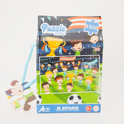 ROMPECABEZAS DE REGALO "EL ESTADIO" X 30 PZAS. ARTI CREATIVO