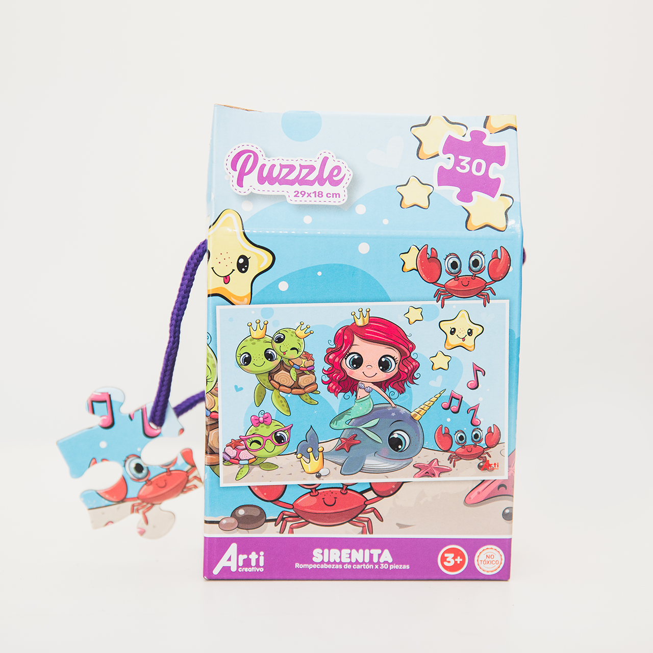 ROMPECABEZAS DE REGALO "SIRENITAS" X 30 PZAS. ARTI CREATIVO