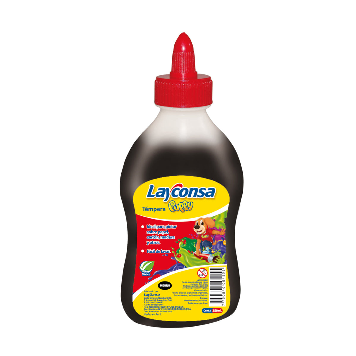 TÉMPERA CON DISPENSADOR LAYCONSA PUPPY 250 ML