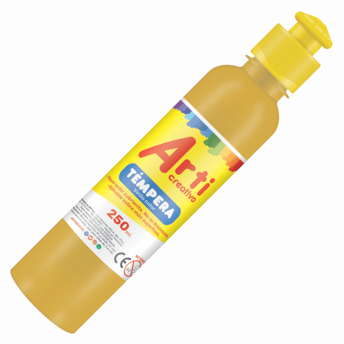 TÉMPERA CON DISPENSADOR ARTI CREATIVO 250 ML