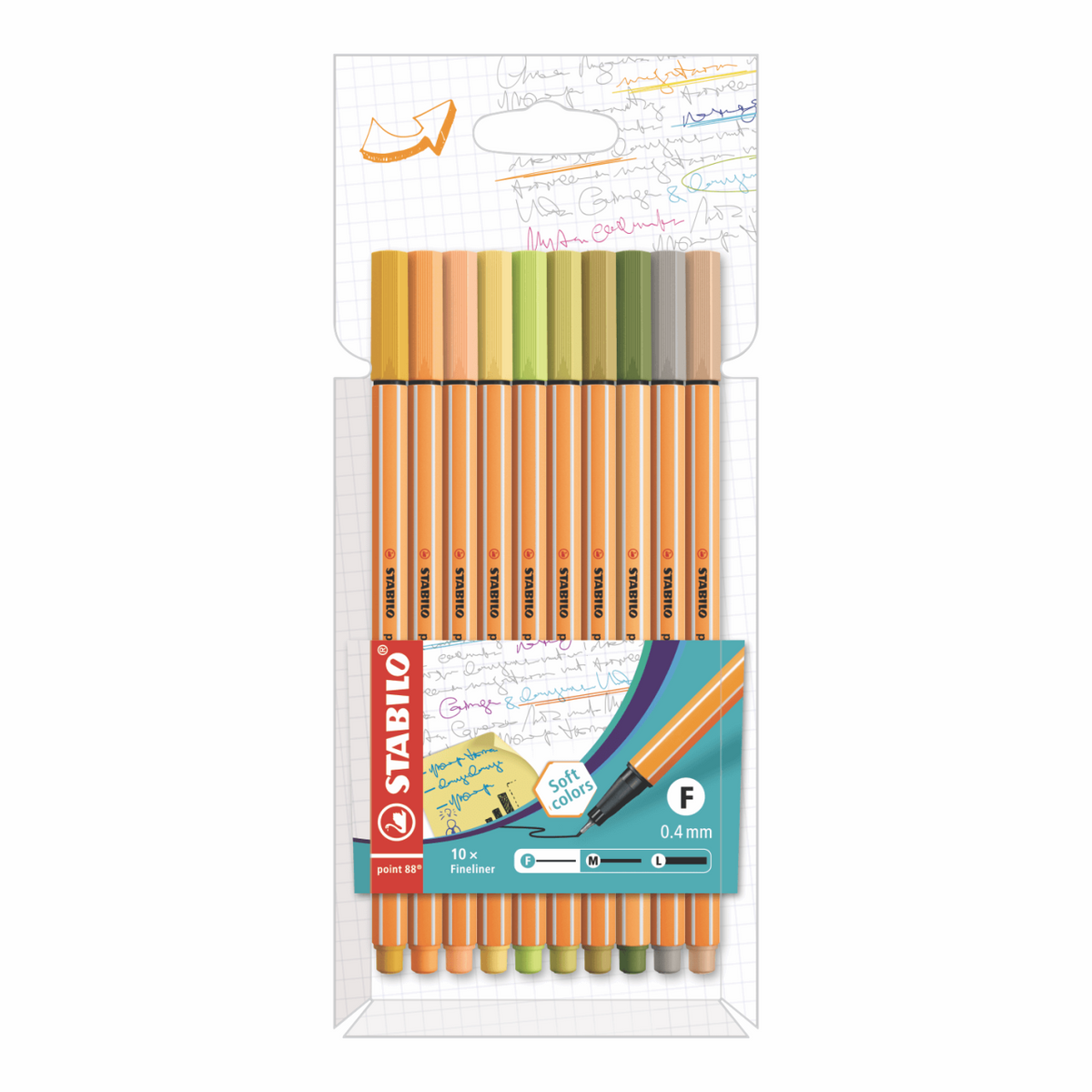 FINE PEN STABILO POINT 88 COLORES SOFT