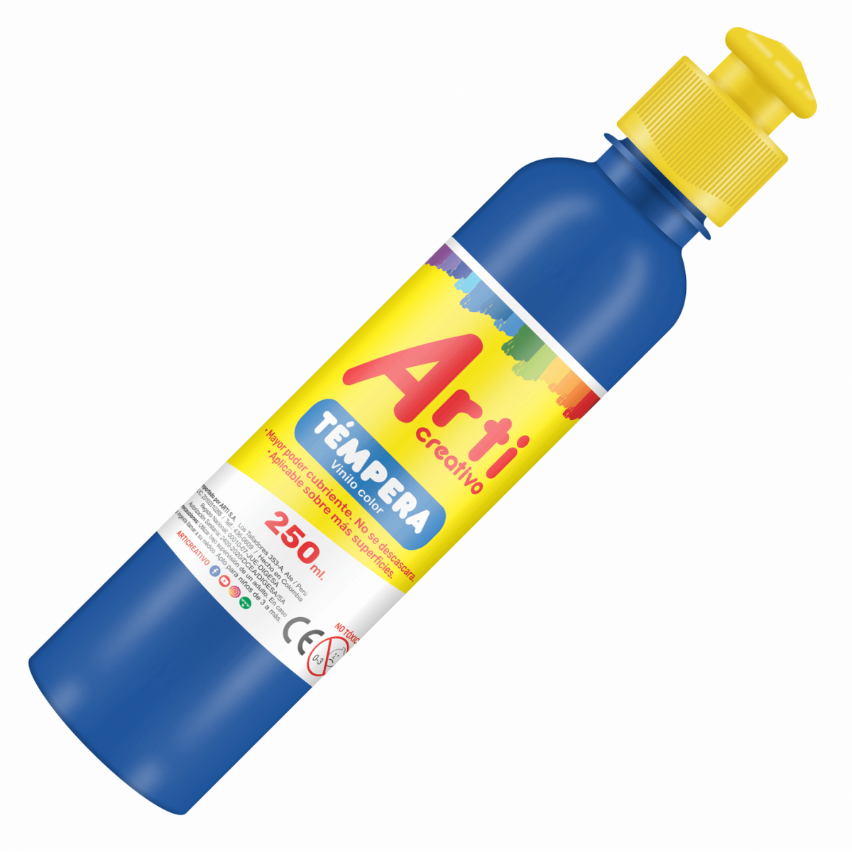 TÉMPERA CON DISPENSADOR ARTI CREATIVO 250 ML