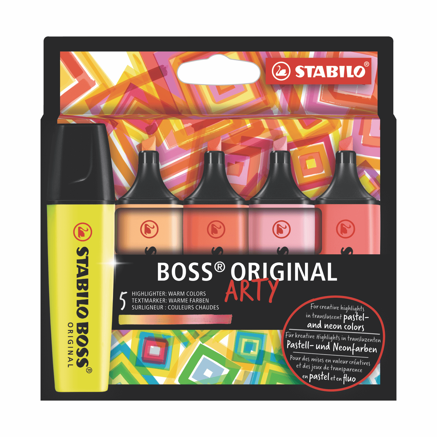STABILO BOSS Original - Juego de marcadores en 4 colores pastel