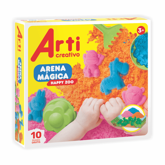 ARENA MÁGICA ARTI CREATIVO "HAPPY ZOO" X 600 GR.