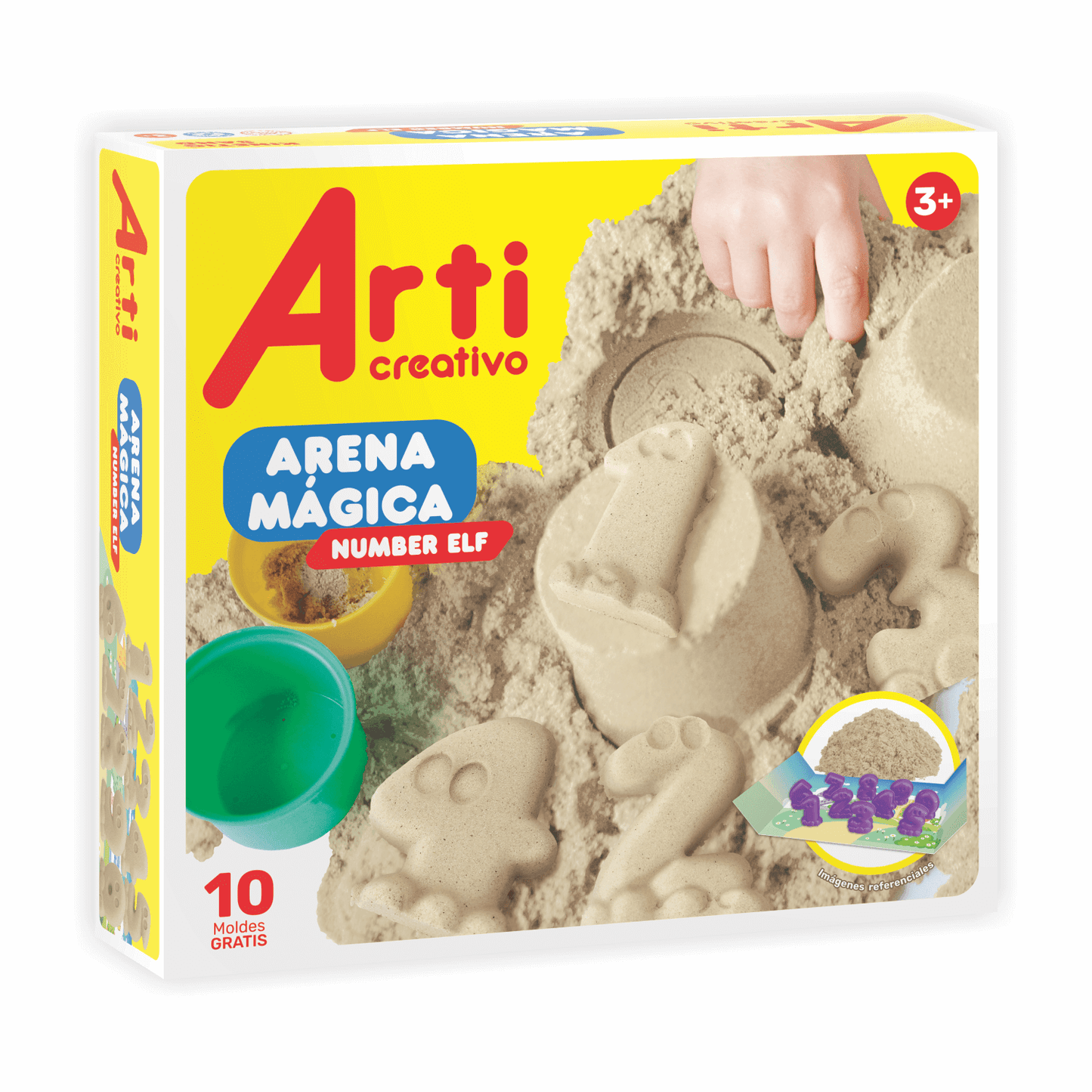 ARENA MÁGICA ARTI CREATIVO "NUMBER ELF" X 600 GR.