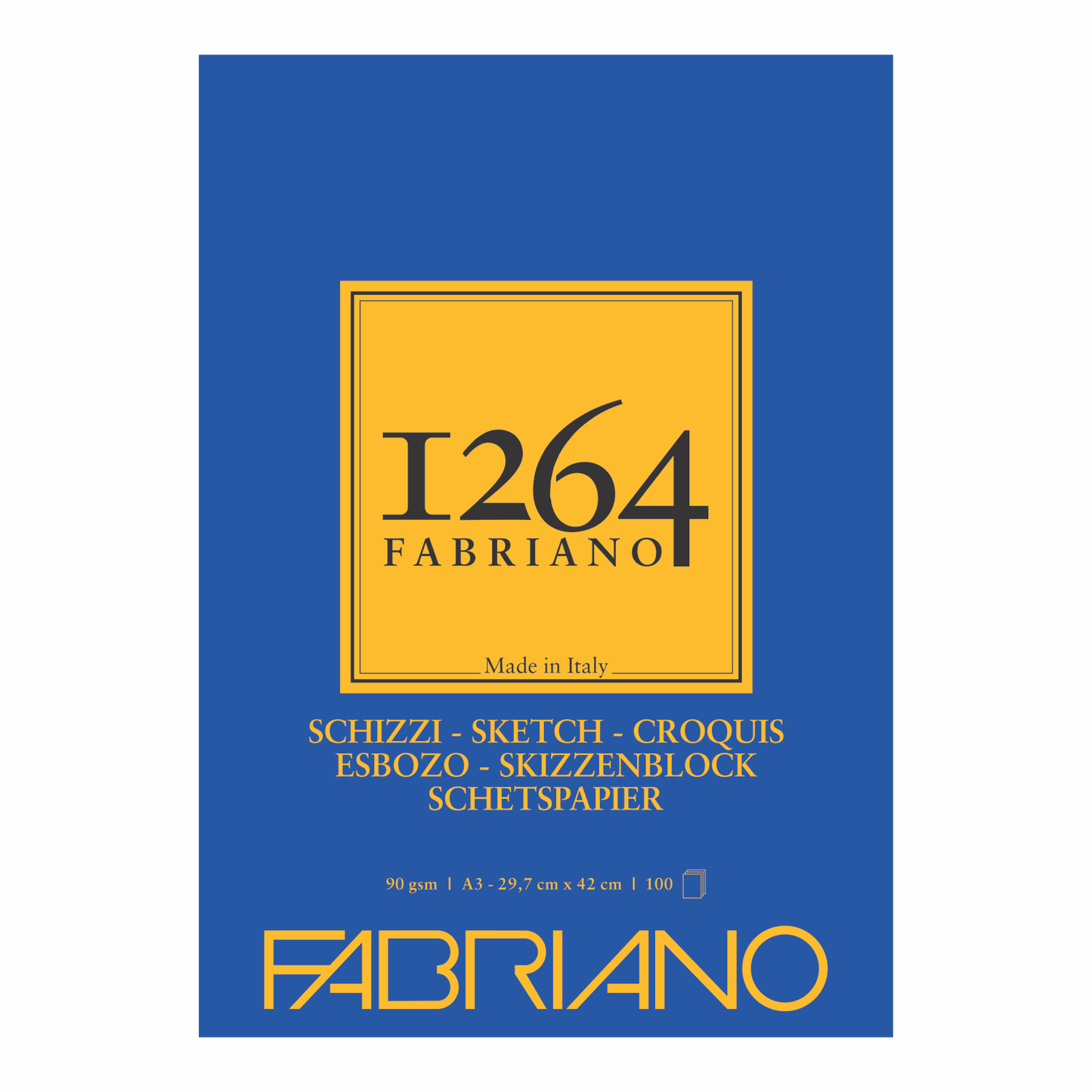 FABRIANO 1264 BLOCK SCHIZZI A3 90 GR 100 HJS