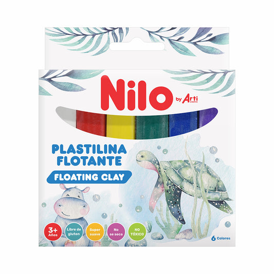 PLASTILINA FLOTANTE NILO X 6 UND.