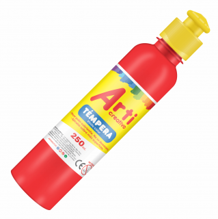 TÉMPERA ROJA X 250 ML. - ARTI CREATIVO