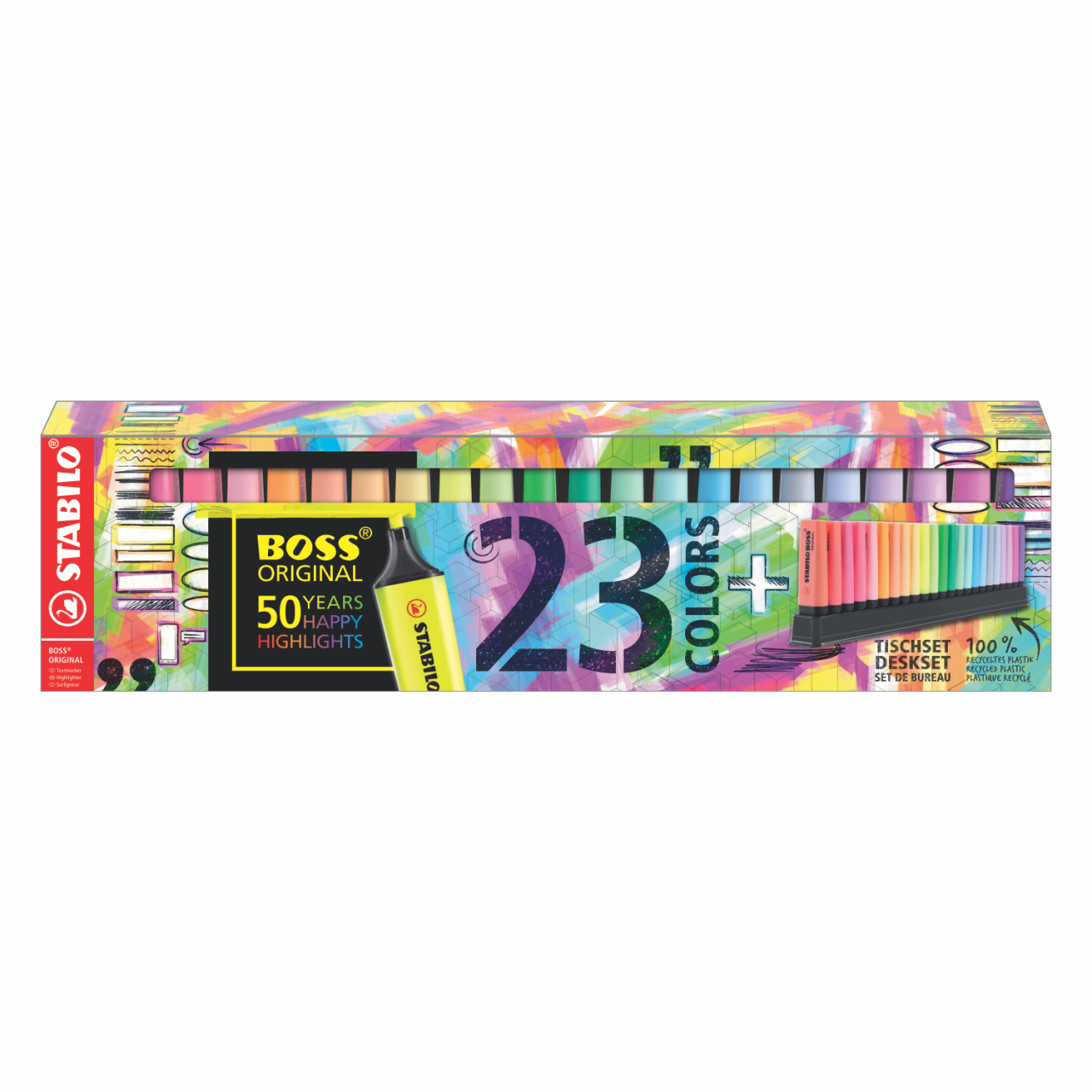 RESALTADORES STABILO BOSS DESKSET 23 COLORES