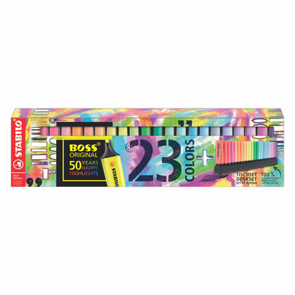 RESALTADORES STABILO BOSS DESKSET 23 COLORES