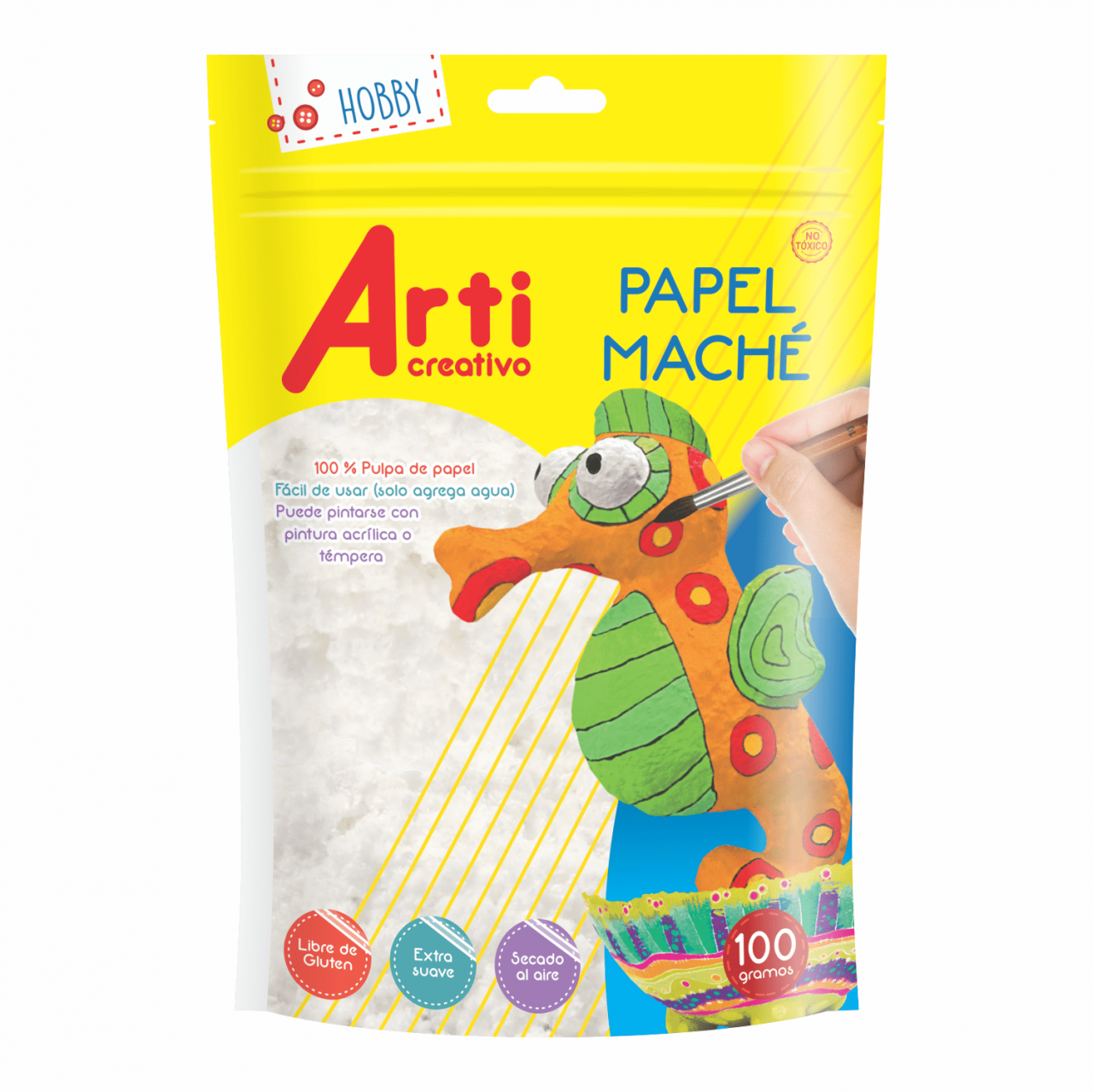 PAPEL MACHÉ X 100 GR - ARTI CREATIVO