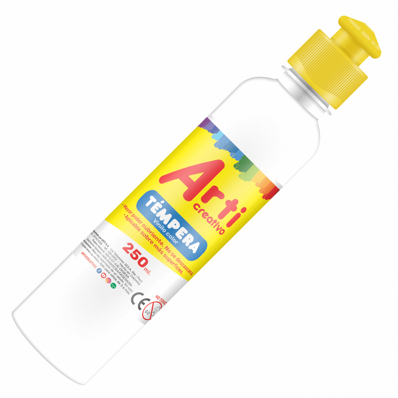 TÉMPERA BLANCA X 250 ML. ARTI CREATIVO