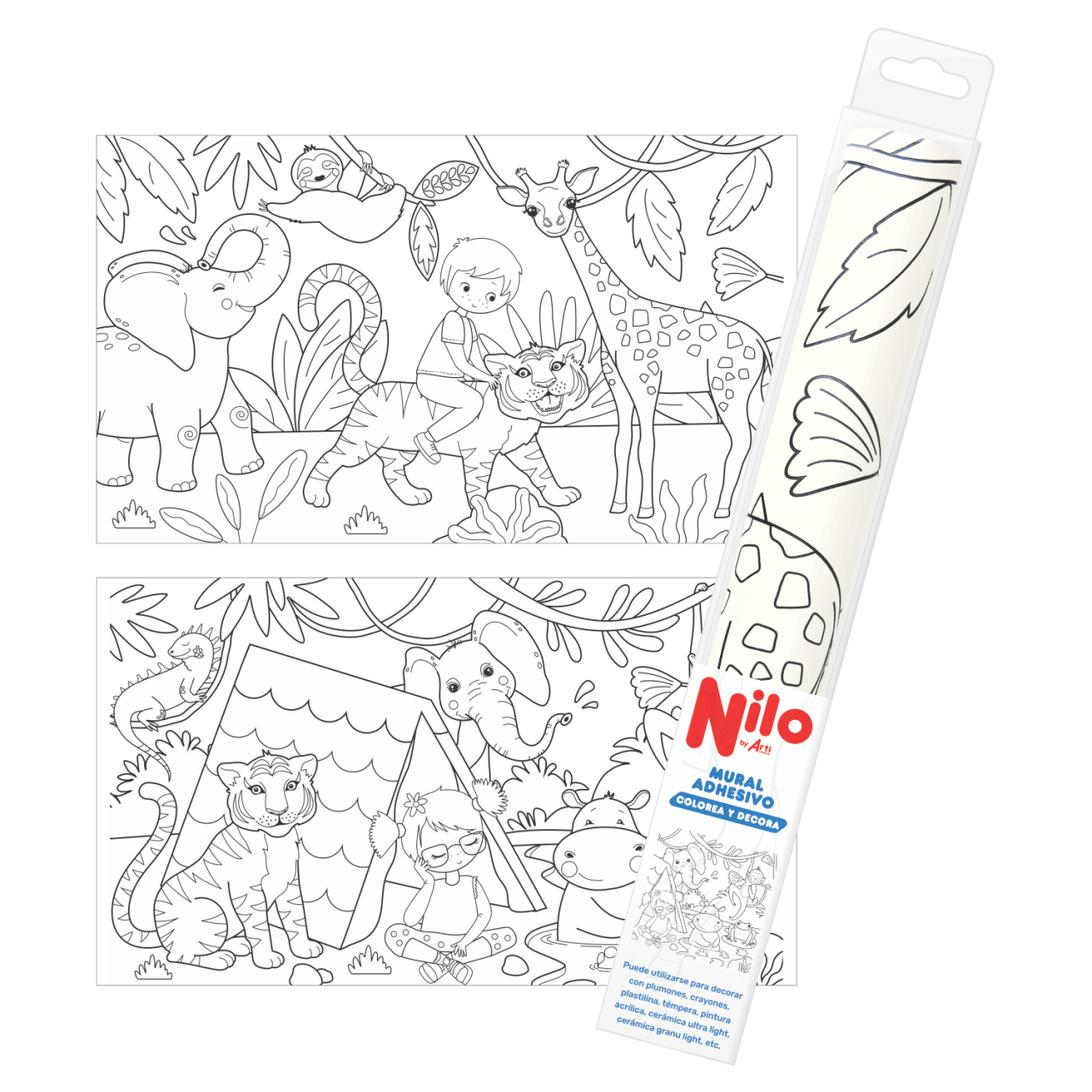 NILO PAPEL MURAL ADHESIVO PARA PINTAR - 206 X 30 CM.