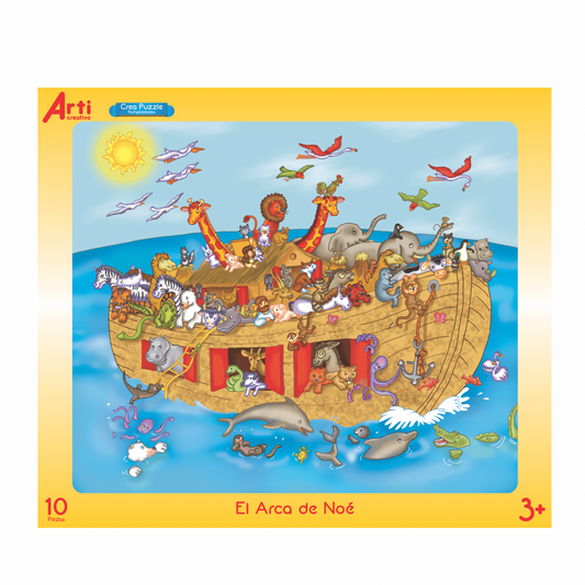 ROMPECABEZAS DE CARTON "EL ARCA DE NOÉ" X 10 PZAS. ARTI CREATIVO