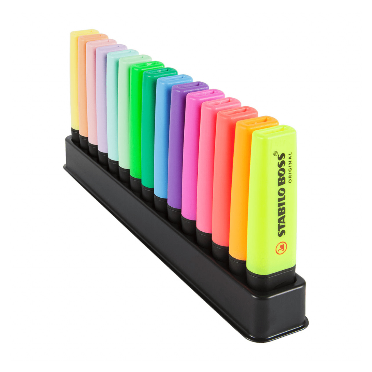 RESALTADORES STABILO "BOSS DESKSET" X 15 UND.