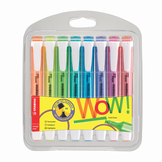 RESALTADORES STABILO "SWING COOL" X 8 UND.