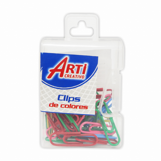 CLIPS DE COLORES X 30 UND. ARTI CREATIVO