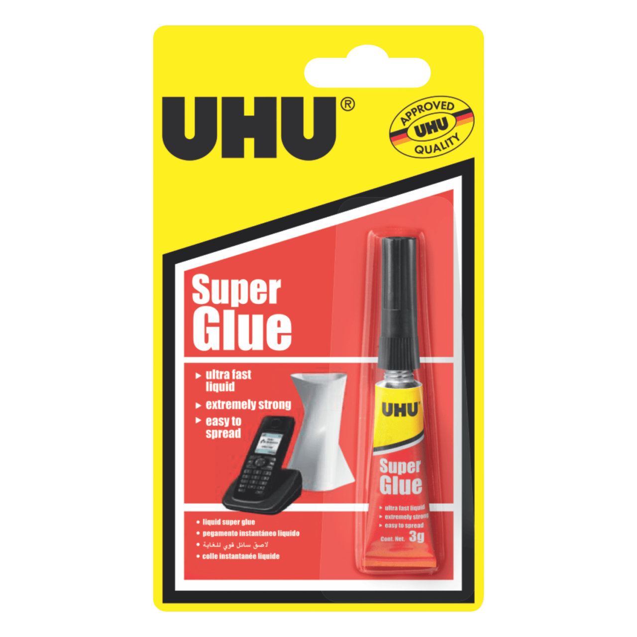 PEGAMENTO UHU "SUPER GLUE" X 3 ML.