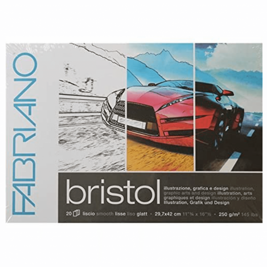 FABRIANO BLOCK DE CARTULINAS ENCOLADO "BRISTOL" X 20 HOJAS