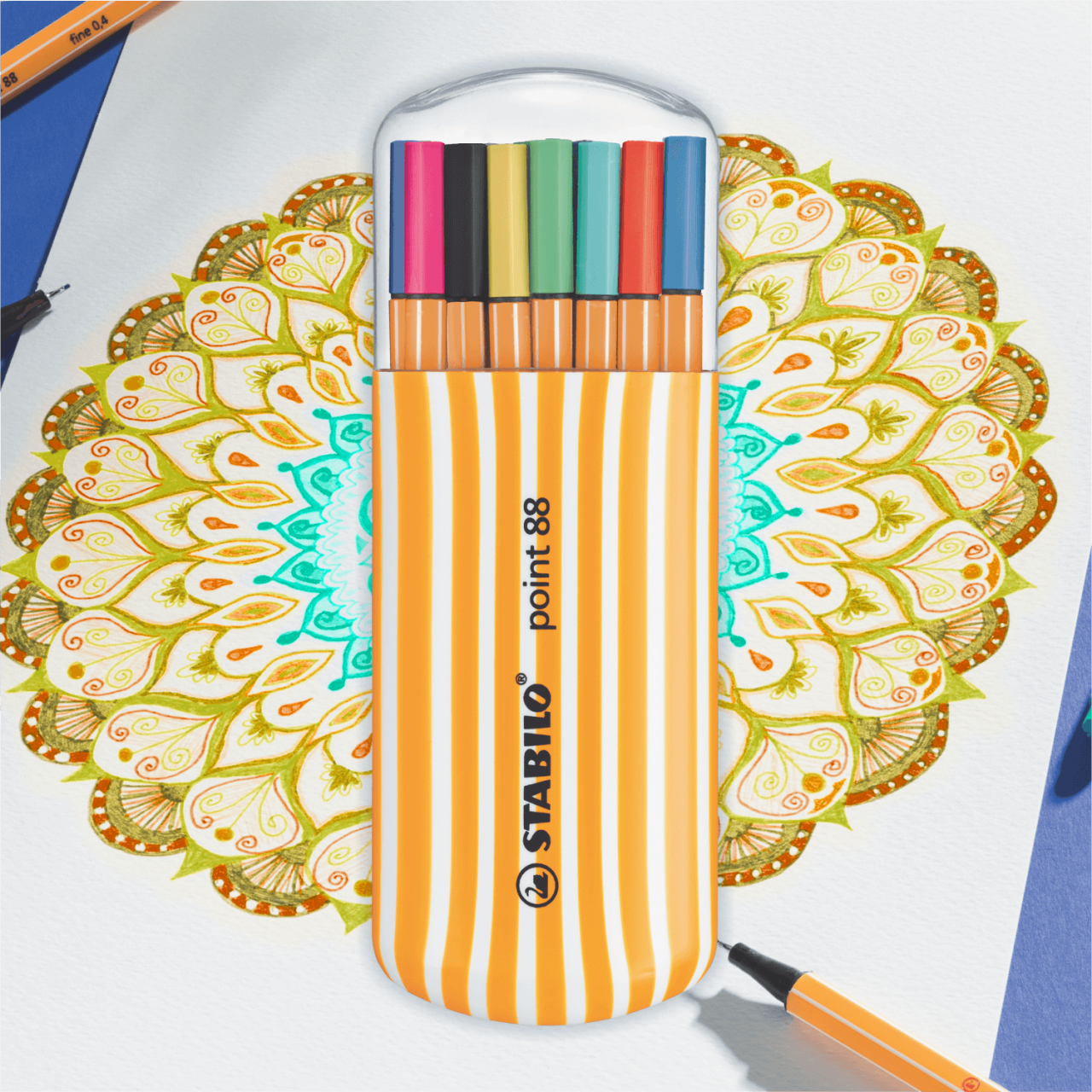 STABILO FINE PEN "POINT 88 ZEBRUI" X 20 UND.
