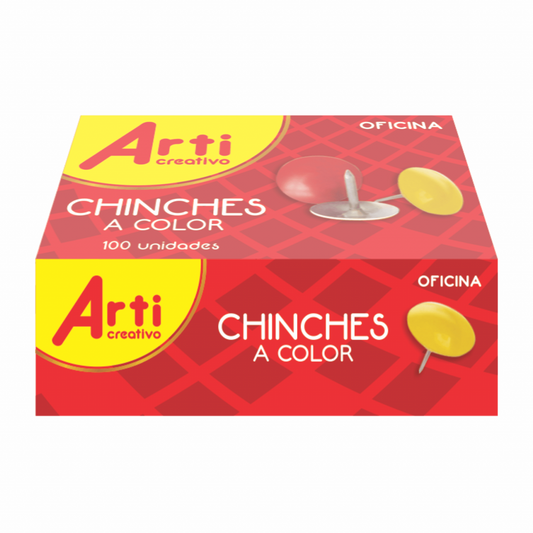 CHINCHES A COLOR X 100 UND. ARTI CREATIVO