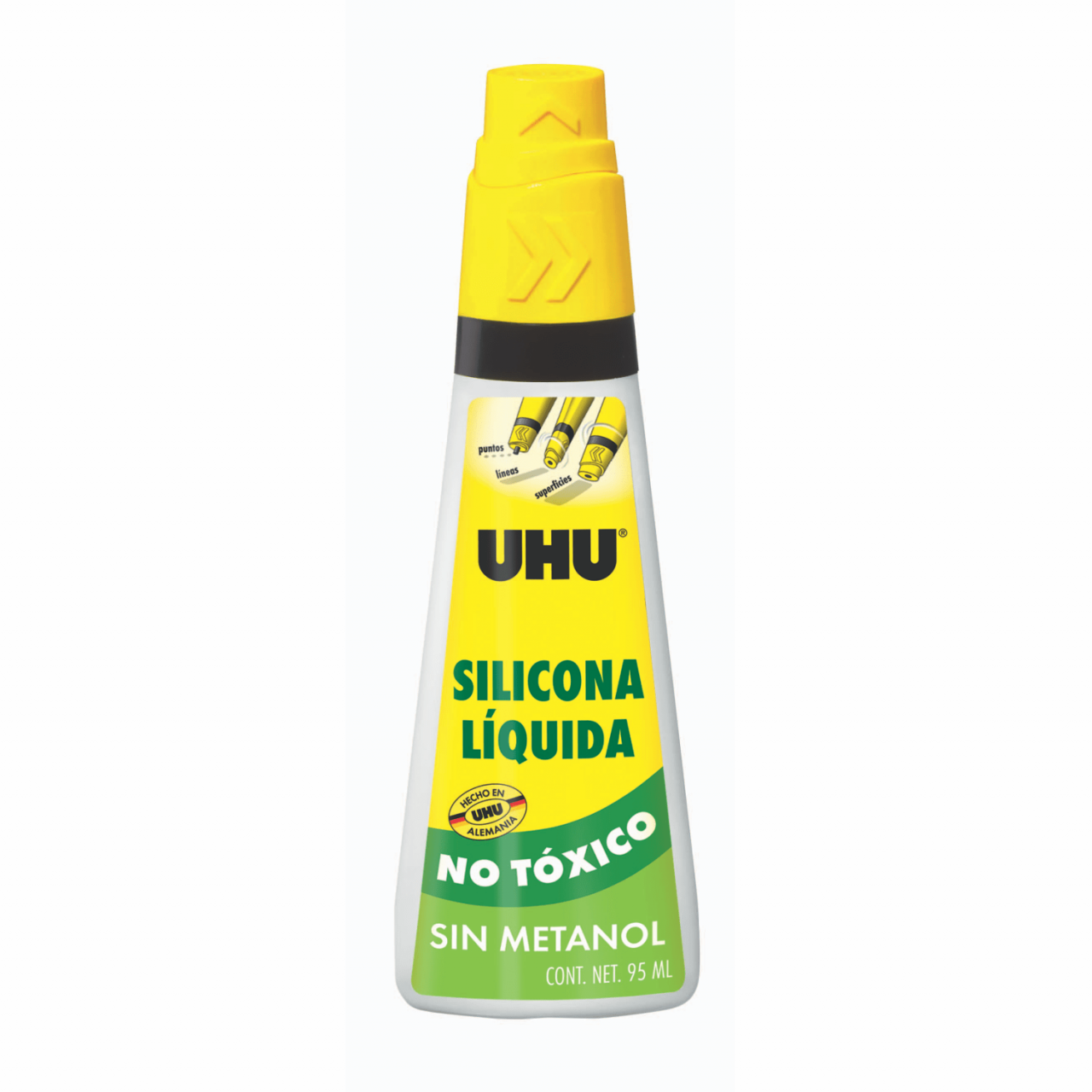 SILICONA LIQUIDA UHU "PEGATODO" X 95 ML.