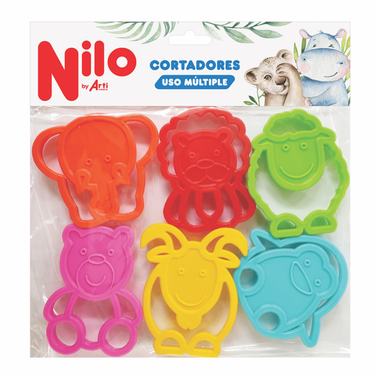 CORTADORES DE PLÁSTICO NILO "ANIMALES" X 6 UND.