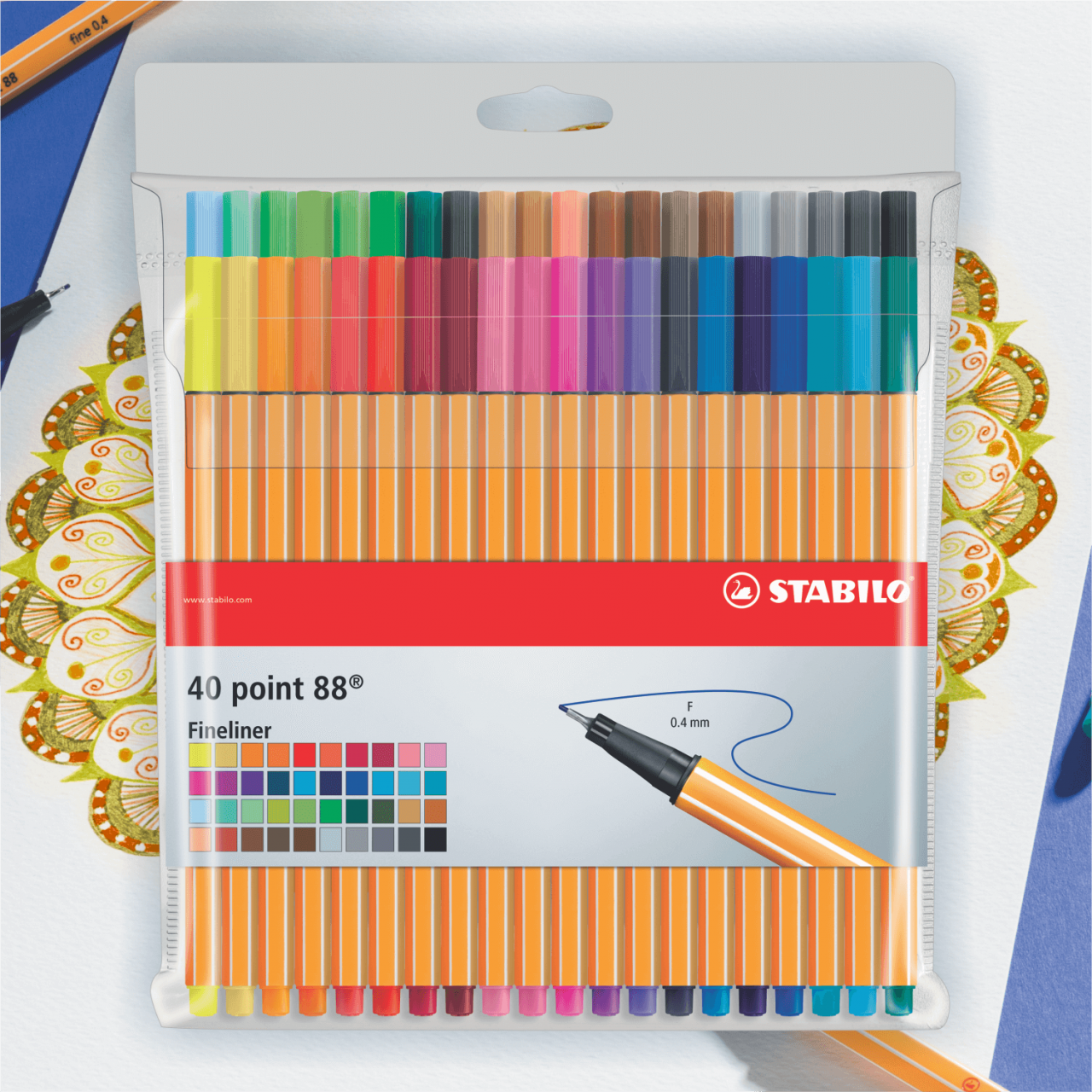 STABILO FINE PEN "POINT 88" X 40 UND.